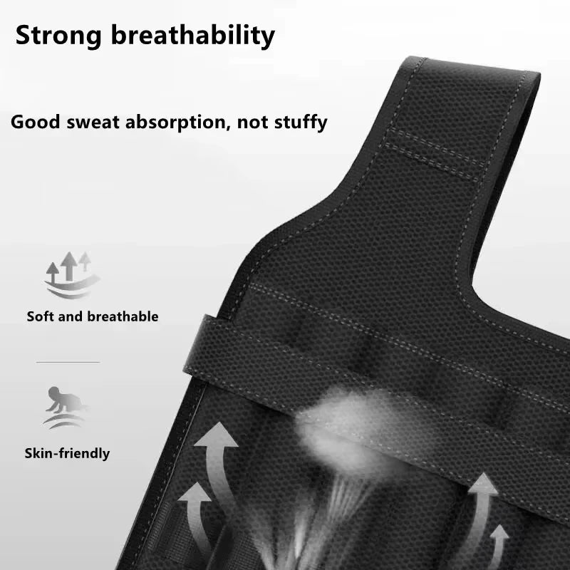 Adjustable Heavy-Duty Weighted Vest for Calisthenics & Fitness