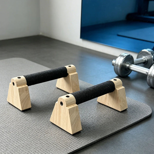 Compact Wooden Mini Parallettes for Deep Push-Ups & Handstands
