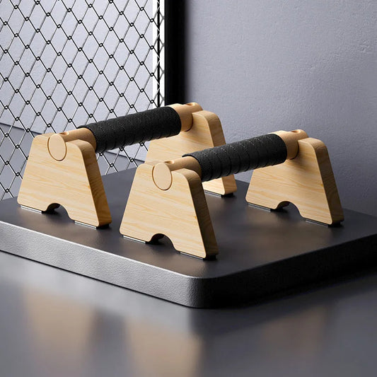 Compact Wooden Mini Parallettes for Deep Push-Ups & Handstands
