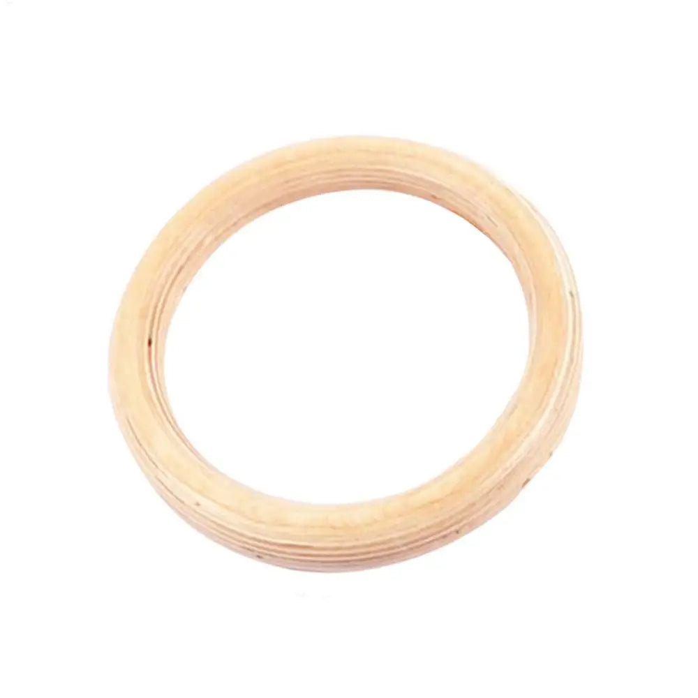 Premium Wooden Gymnastic Rings with Adjustable Straps