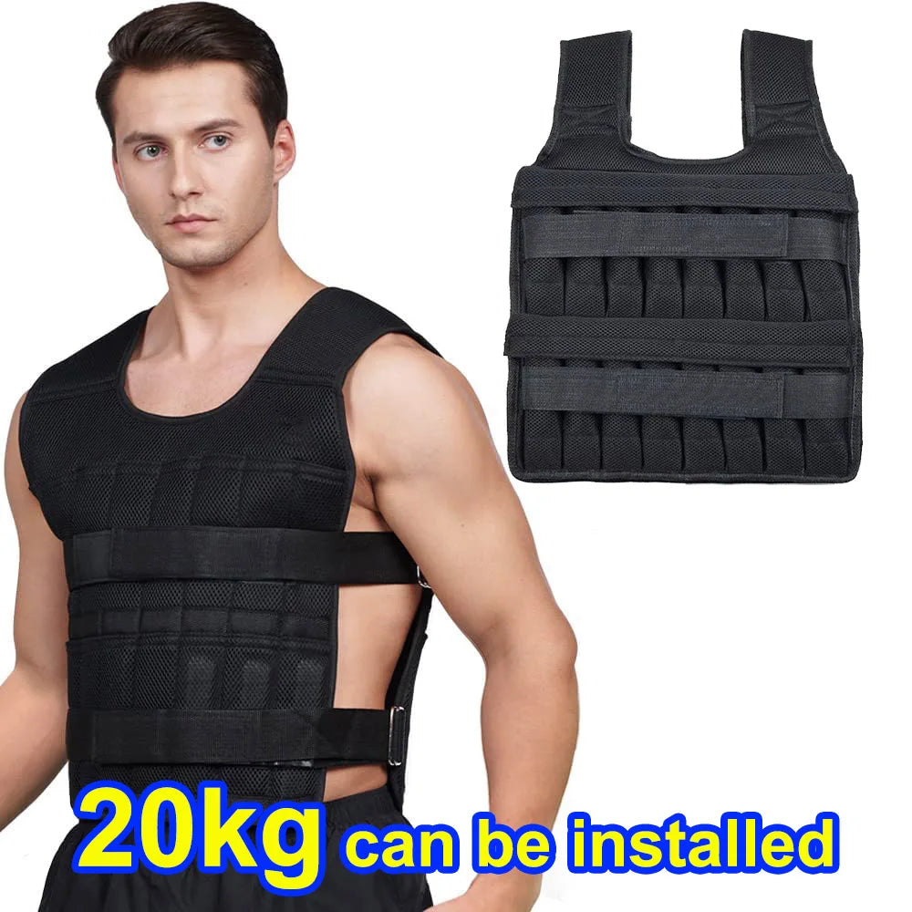 Adjustable Heavy-Duty Weighted Vest for Calisthenics & Fitness