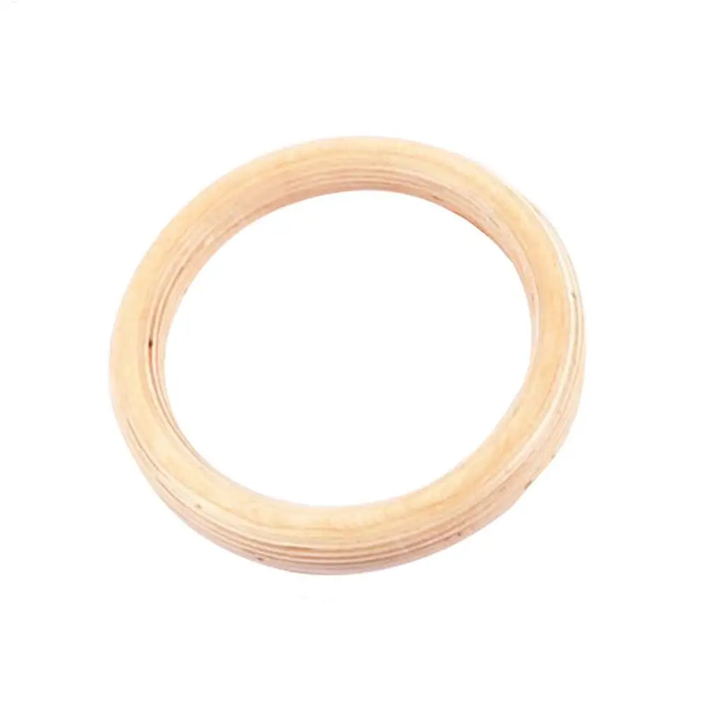 Premium Wooden Gymnastic Rings with Adjustable Straps