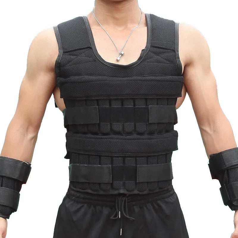 Adjustable Heavy-Duty Weighted Vest for Calisthenics & Fitness
